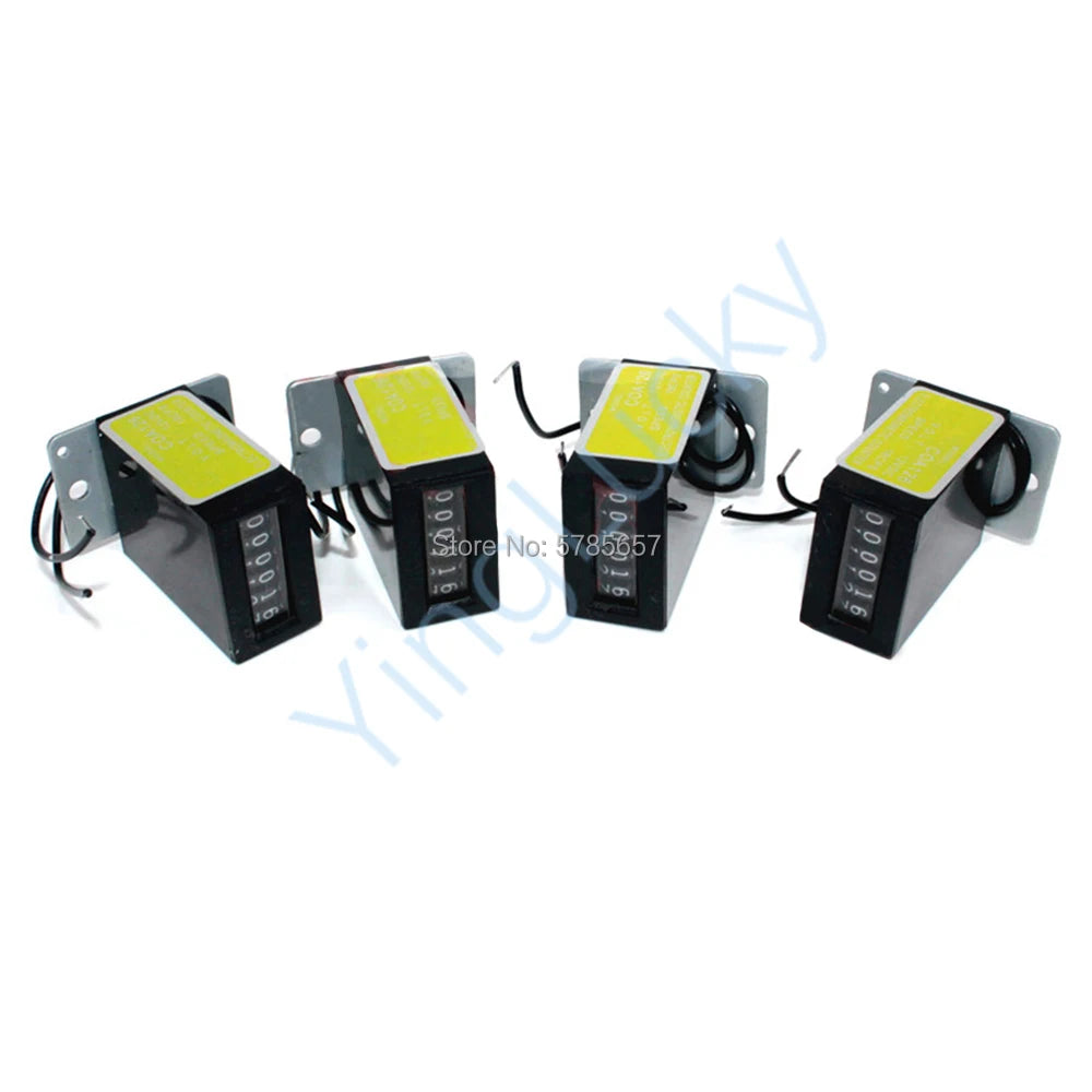 Mechanical Coin Counter Meter for Arcade Slot Machine, Coin Acceptor, Operated Vending Machines, Accessories, 6 Digits, 12V