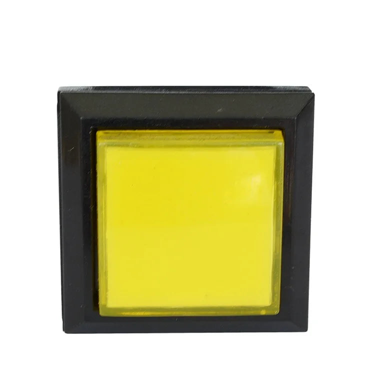 Arcade Square Push Buttons Illuminated 12V LED Light Built-in Microswitch 33*33mm