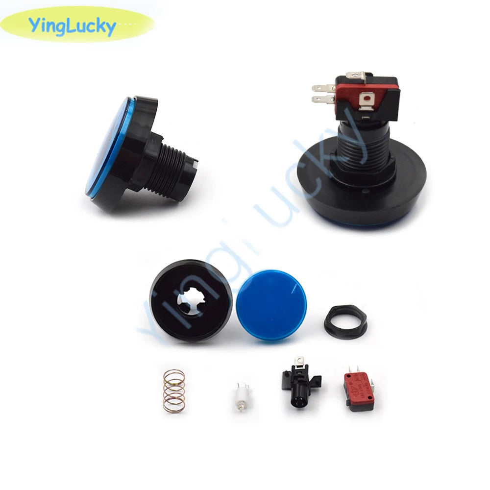 10pcs Arcade Button 60MM  With LED Light Lamp