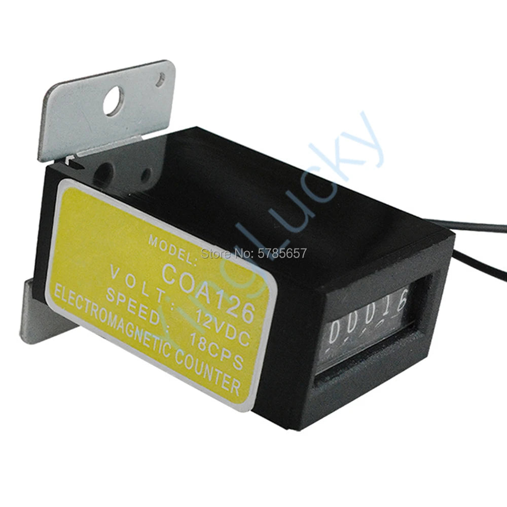 Mechanical Coin Counter Meter for Arcade Slot Machine, Coin Acceptor, Operated Vending Machines, Accessories, 6 Digits, 12V