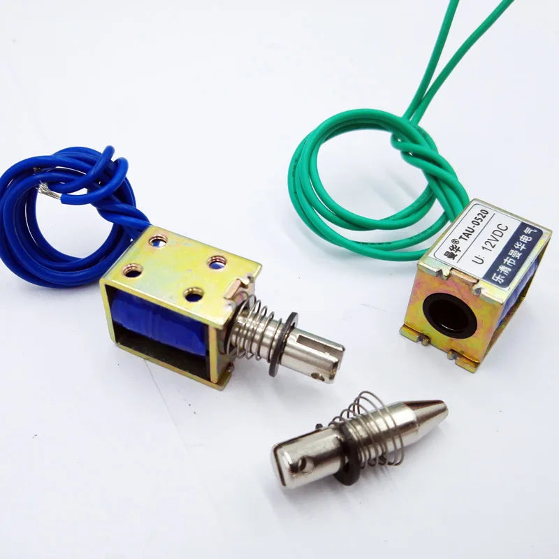 Solenoid DC 12V 24V push&pull type electromagnet travel distance 10mm