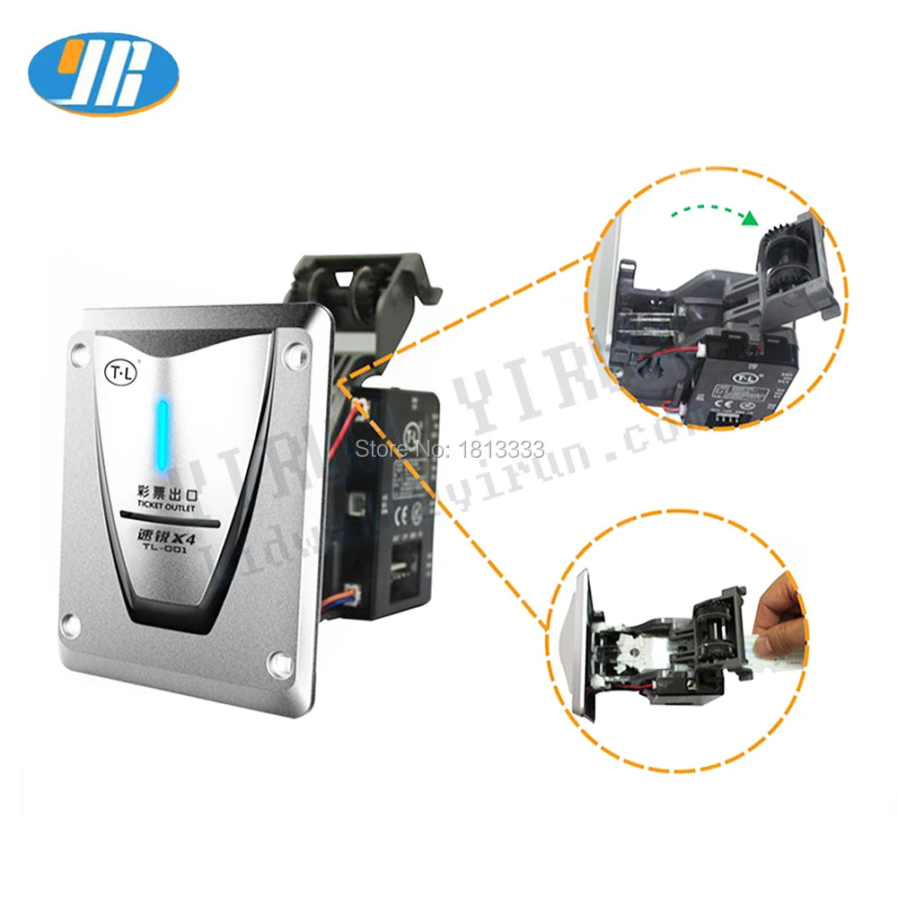High Speed Ticket dispenser For Arcade Game Machine