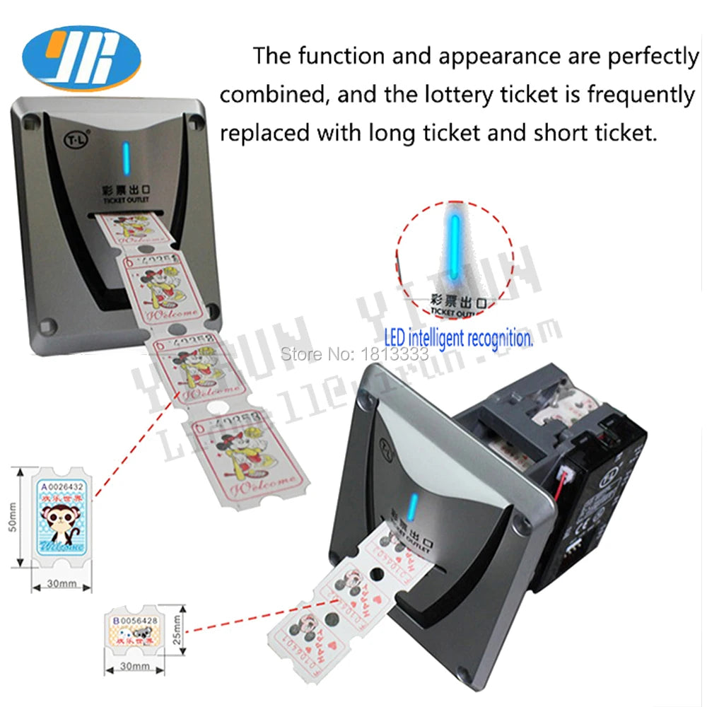 High Speed Ticket dispenser For Arcade Game Machine
