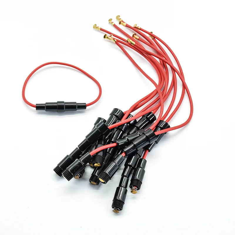 5pcs 5*20mm Inline Fuse Holder 220V Fast-Blow Screw Type Fuse Holder