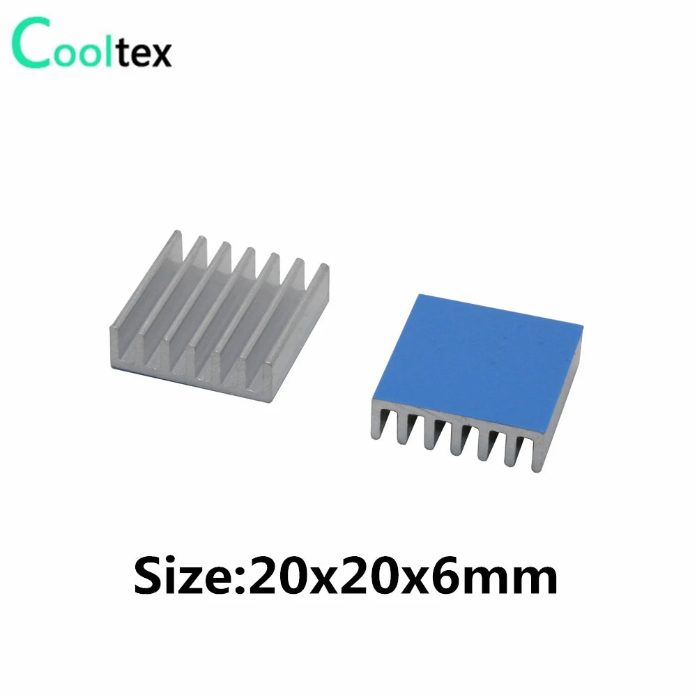 Aluminum Heatsink Radiator Heat Sink Cooling For Electronic Chip IC 3D printer Raspberry PI With Thermal Conductive Tape
