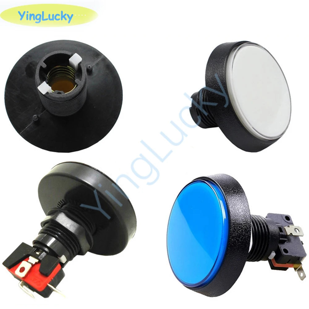 10pcs Arcade Button 60MM  With LED Light Lamp