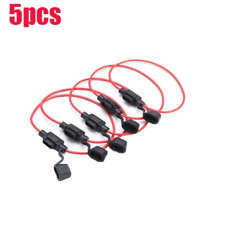 10Pcs Fuse Holders Standard 12V Waterproof In Line Fuse Holder DC