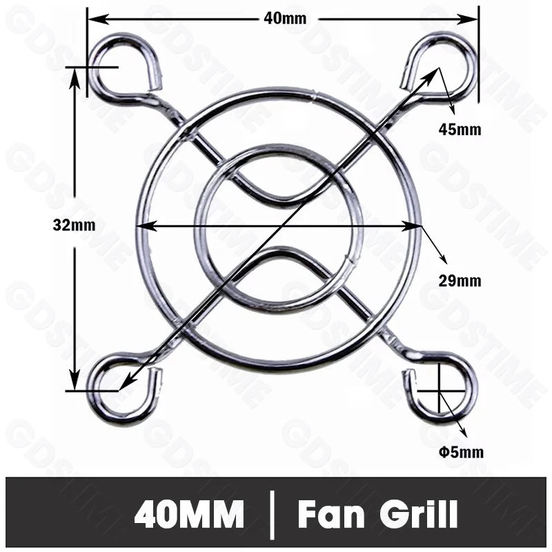 Cooling Fan Grill for 120mm 90mm 80mm 60mm 40mm 30mm Fan Metal Mesh Finger Guard Protective Net Computer Case Fan Grill