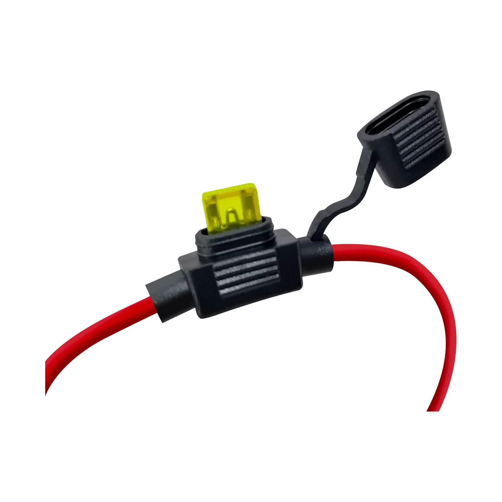 12/14/16 Gauge Inline Fuse Holder With Mini Blade Fuse 5A/10A/15A/20A/25A/30A