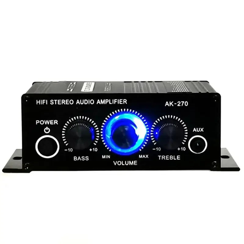 Woopker Sound Amplifier AK270 20W×2 Mini Hifi Digital Audio Amplifier 12V 3A Channel 2.0 Stereo Power Amp For Car Home Karaoke