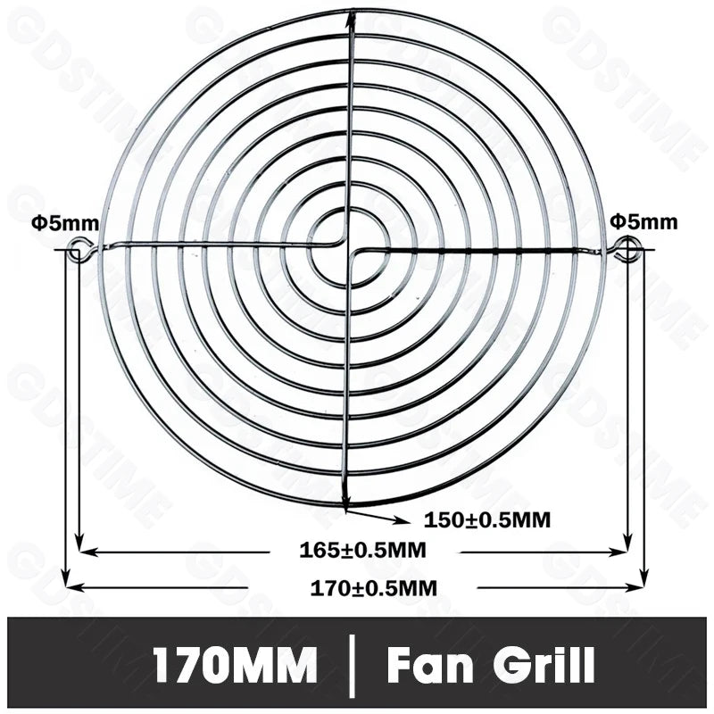 Cooling Fan Grill for 120mm 90mm 80mm 60mm 40mm 30mm Fan Metal Mesh Finger Guard Protective Net Computer Case Fan Grill