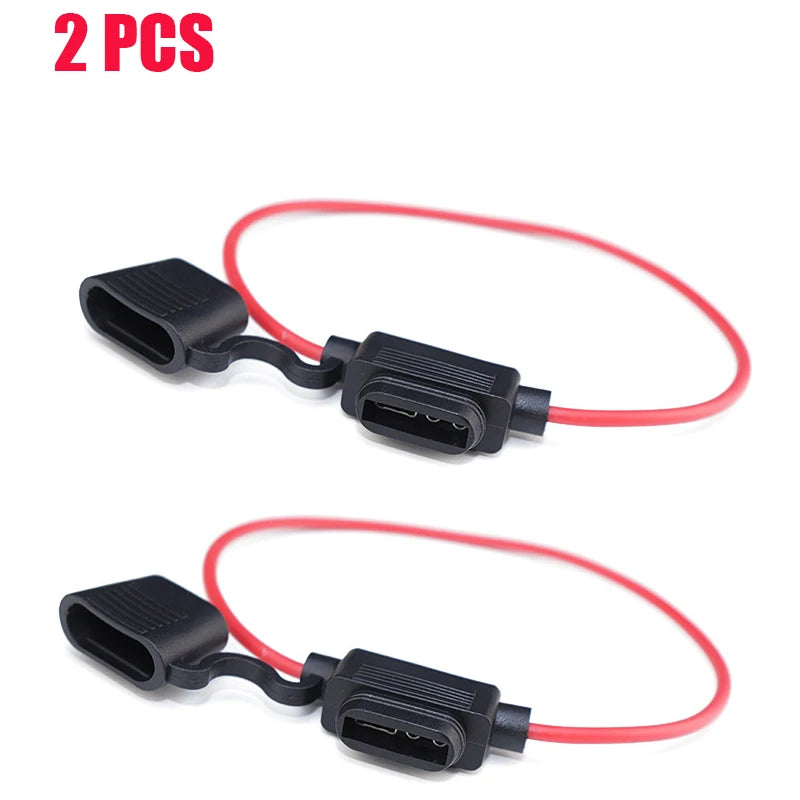 10Pcs Fuse Holders Standard 12V Waterproof In Line Fuse Holder DC