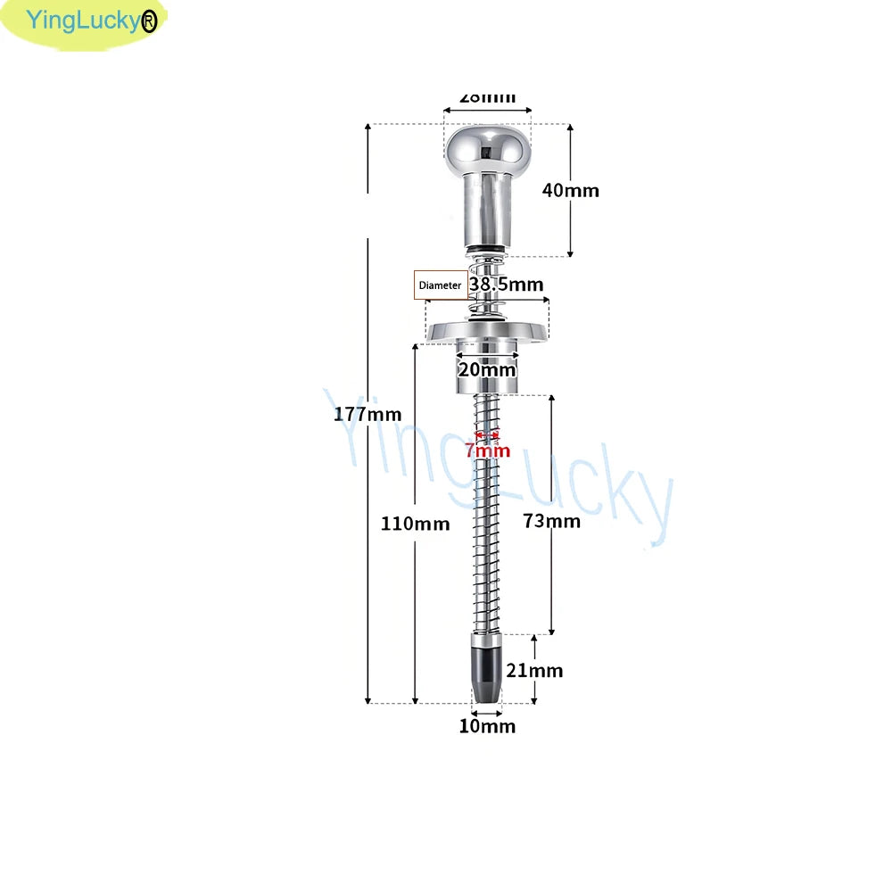 1pcs Pinball Shooting Game Launcher Pusher Puller Hand Pull Rod Spring