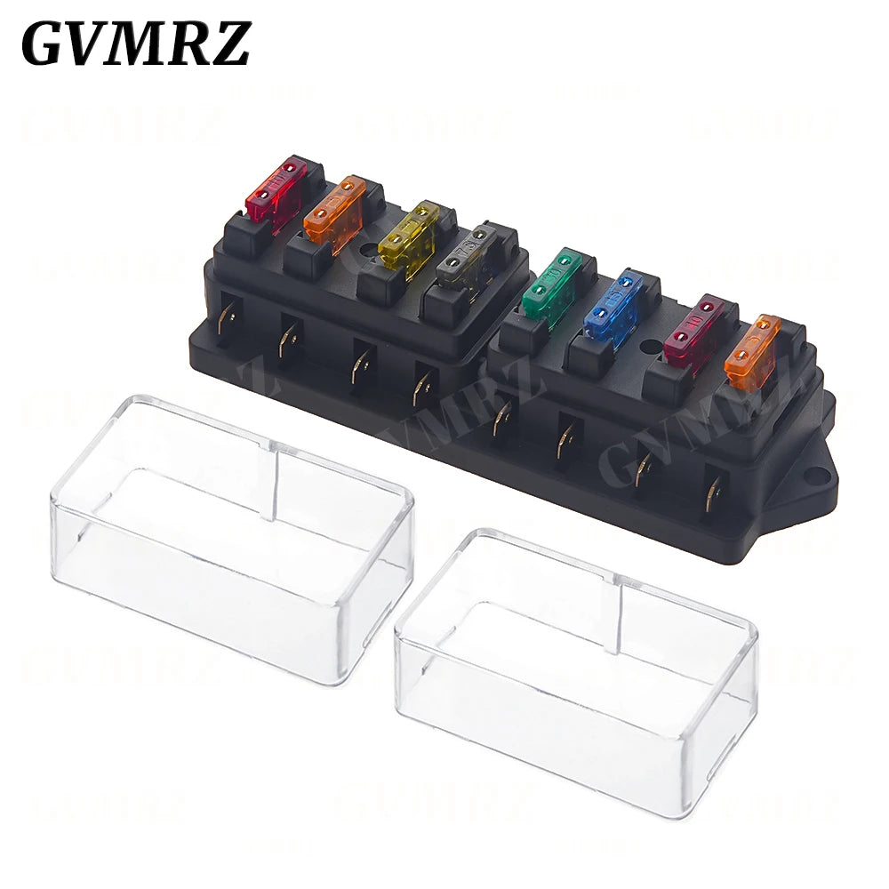 4/6/8/12 Way Fuse Holder  Blade Fuse Box with  Fuses