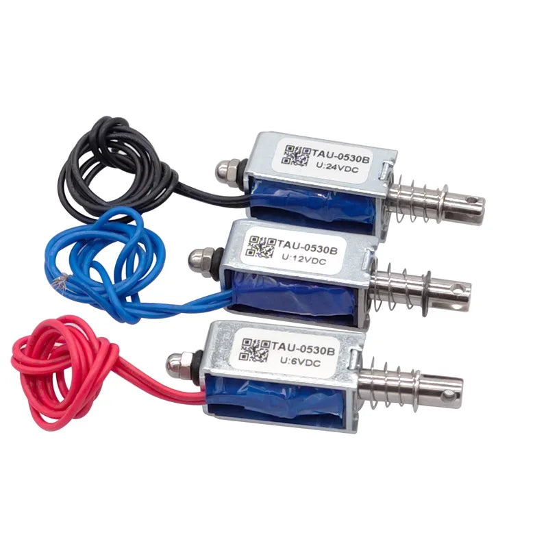 DC Solenoid 6V 12V 24V Pull Type Electromagnet 10mm Reach