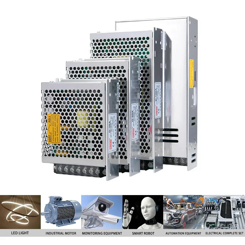 Dual Output Switching Power Supply DC 10V -5v 12V -12V 15V -15V 24v -24v  30W 50W 75W 100W 120W 350W 500W AC 100-240V Transformer