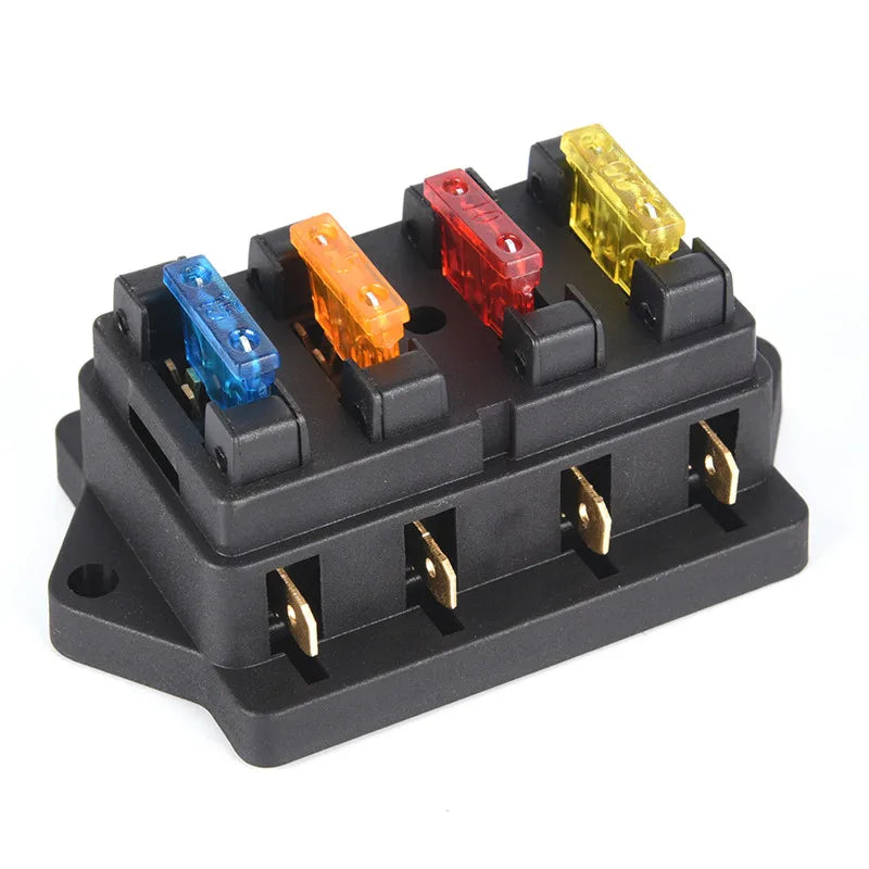 4way Blade Fuse Box Block Holder