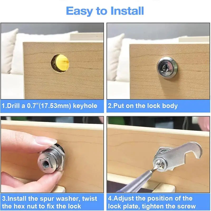 17/19/31mm Barrel Lock Set With 2 Keys