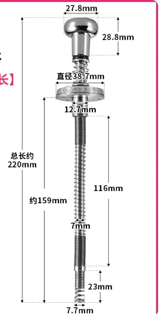 1pcs Pinball Shooting Game Launcher Pusher Puller Hand Pull Rod Spring