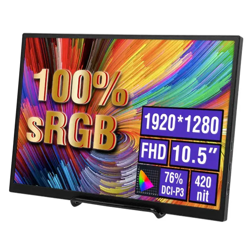 10.5-Inch Portable Monitor 1280P HDR 15:10