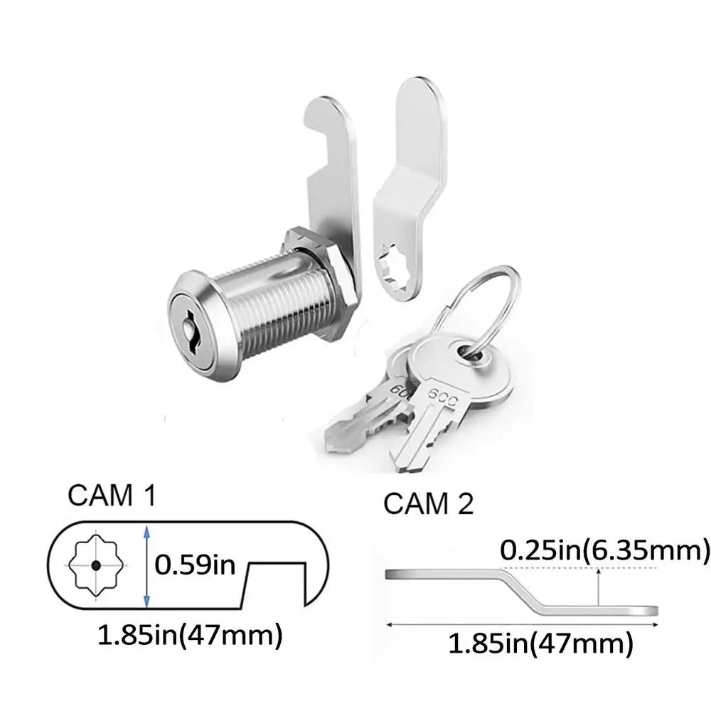 17/19/31mm Barrel Lock Set With 2 Keys
