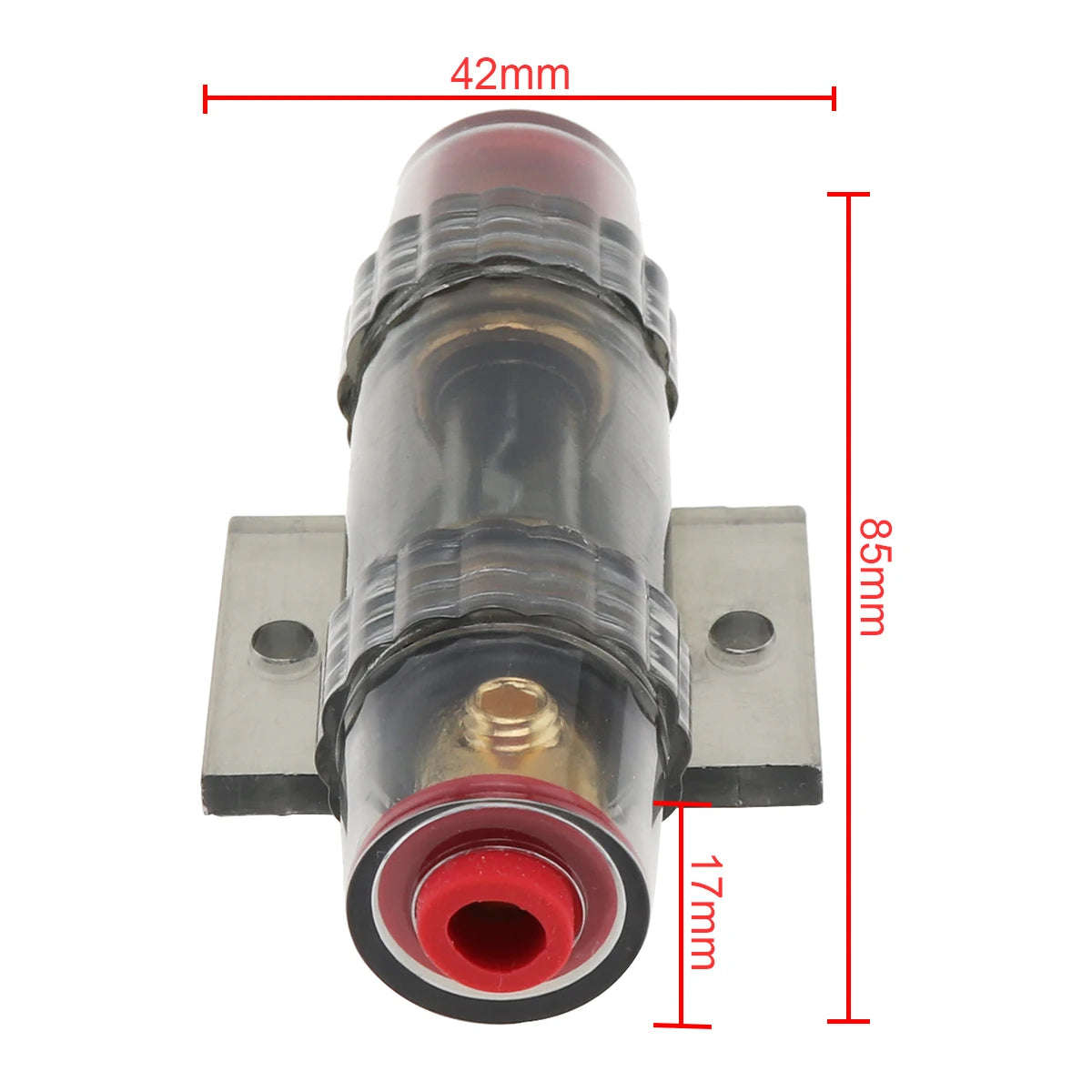 DC 12V Fuse Holder 8 Gauge 60A 86mm Inline Fuse