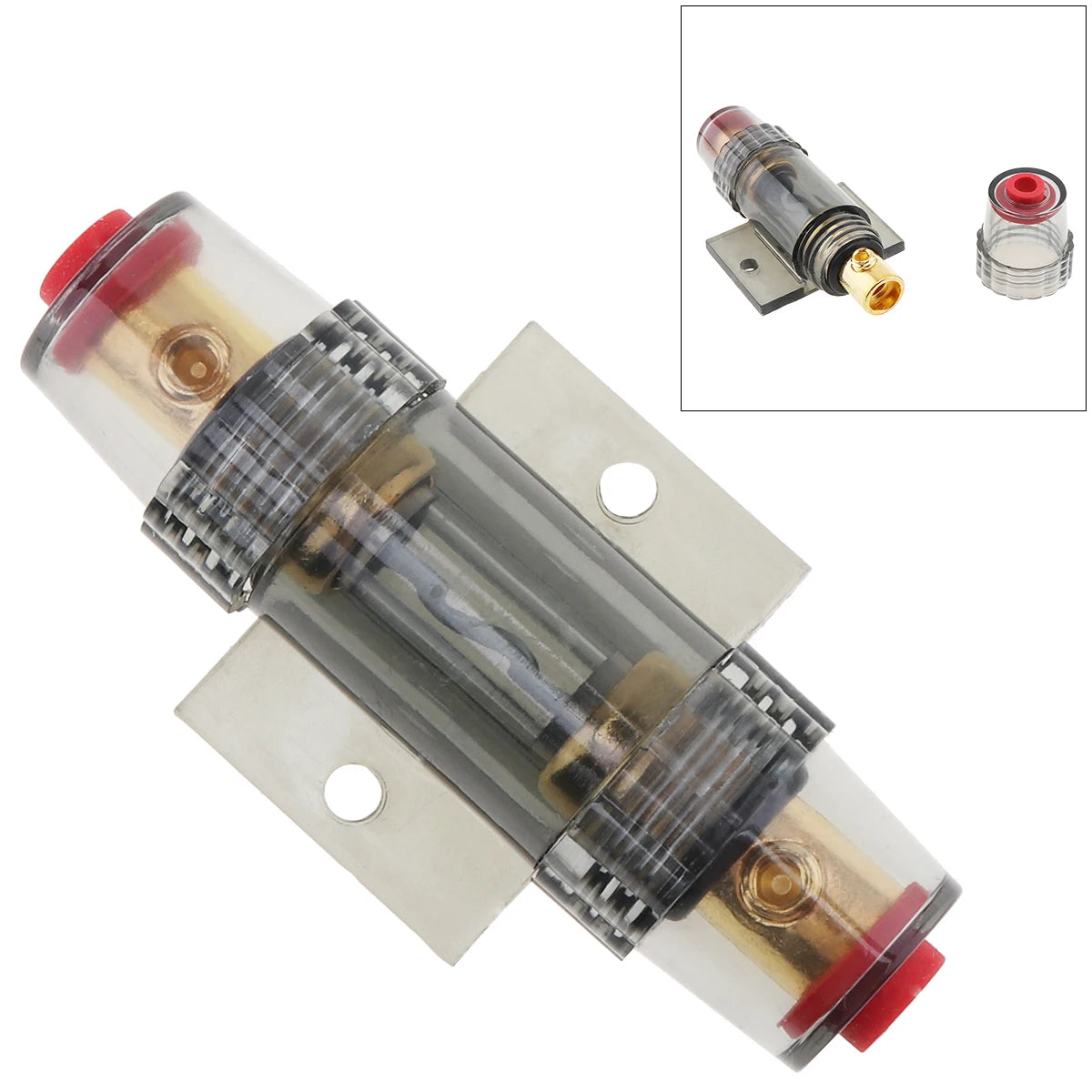 DC 12V Fuse Holder 8 Gauge 60A 86mm Inline Fuse