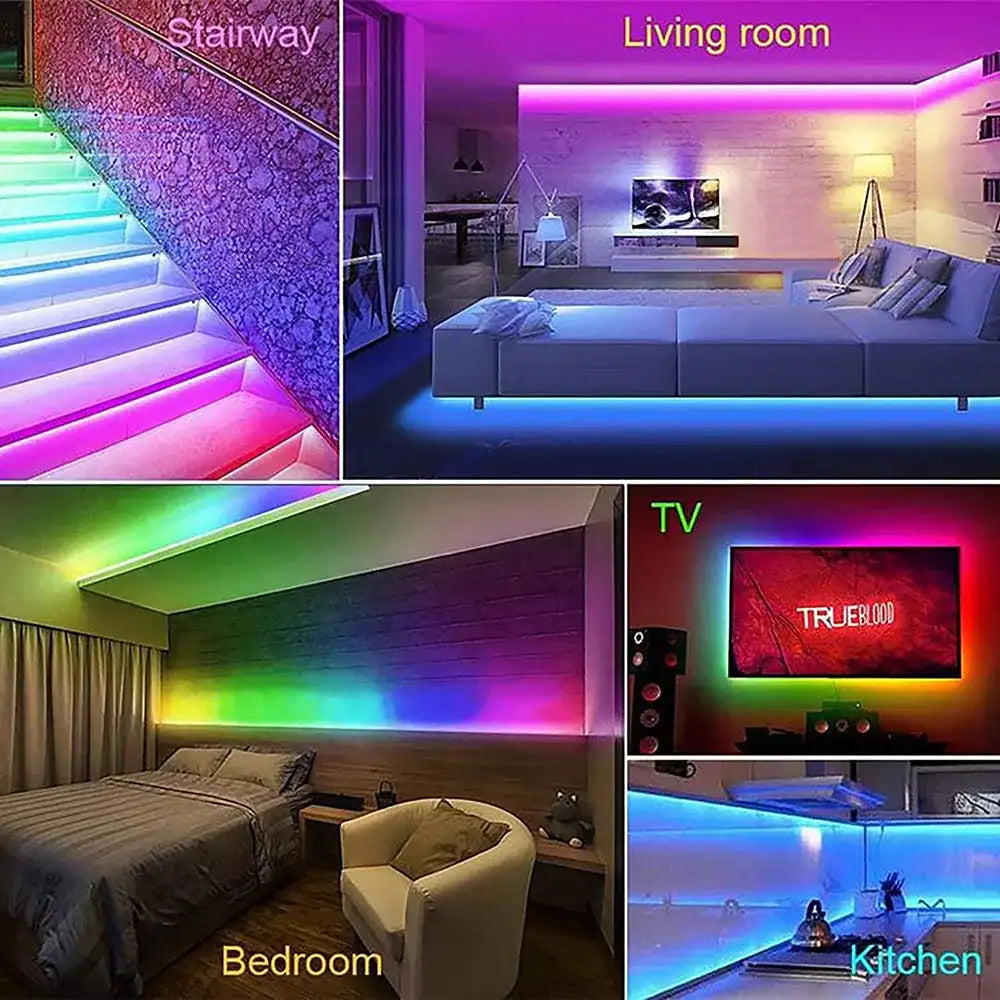 5m RGB full color Led Pixel Strip Light DC12V 30/48/60/72LEDs Addressable 5050 RGB Smart LED Tape