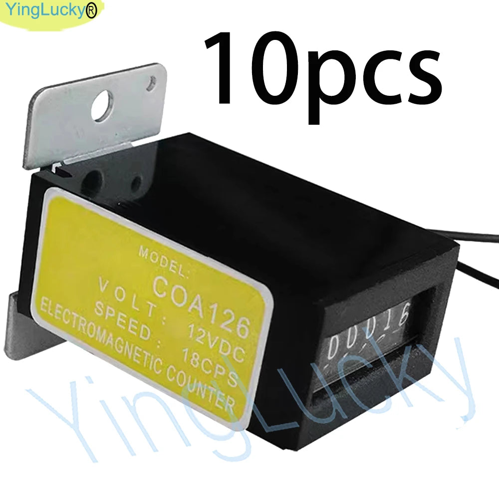 Mechanical Coin Counter Meter for Arcade Slot Machine, Coin Acceptor, Operated Vending Machines, Accessories, 6 Digits, 12V