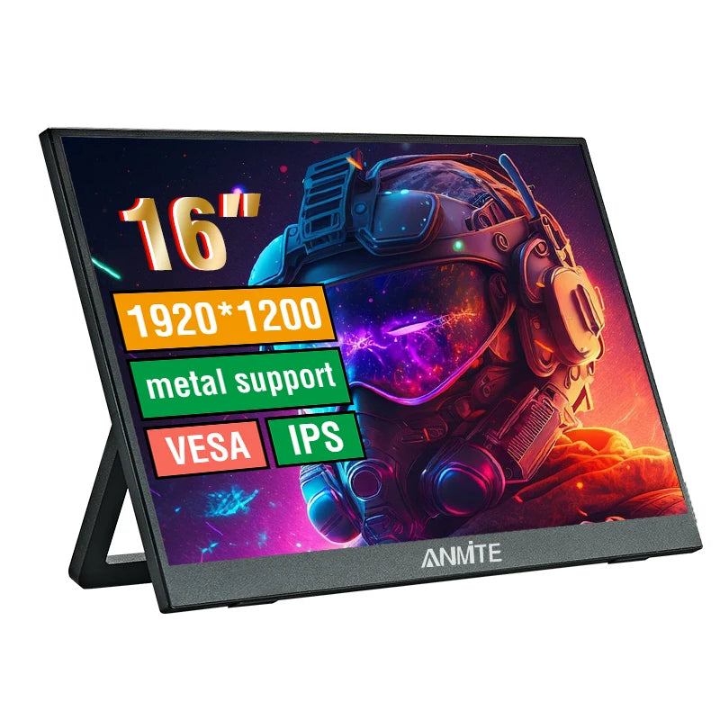 16-Inch Portable Touch Monitor Non-touch optional 1200P HDR 16:10