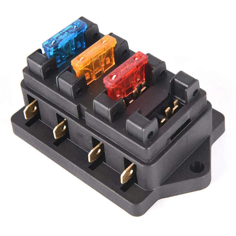 4way Blade Fuse Box Block Holder