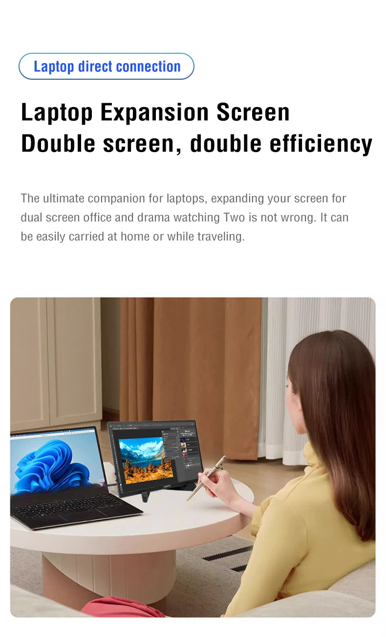 10.5-Inch Portable Monitor 1280P HDR 15:10