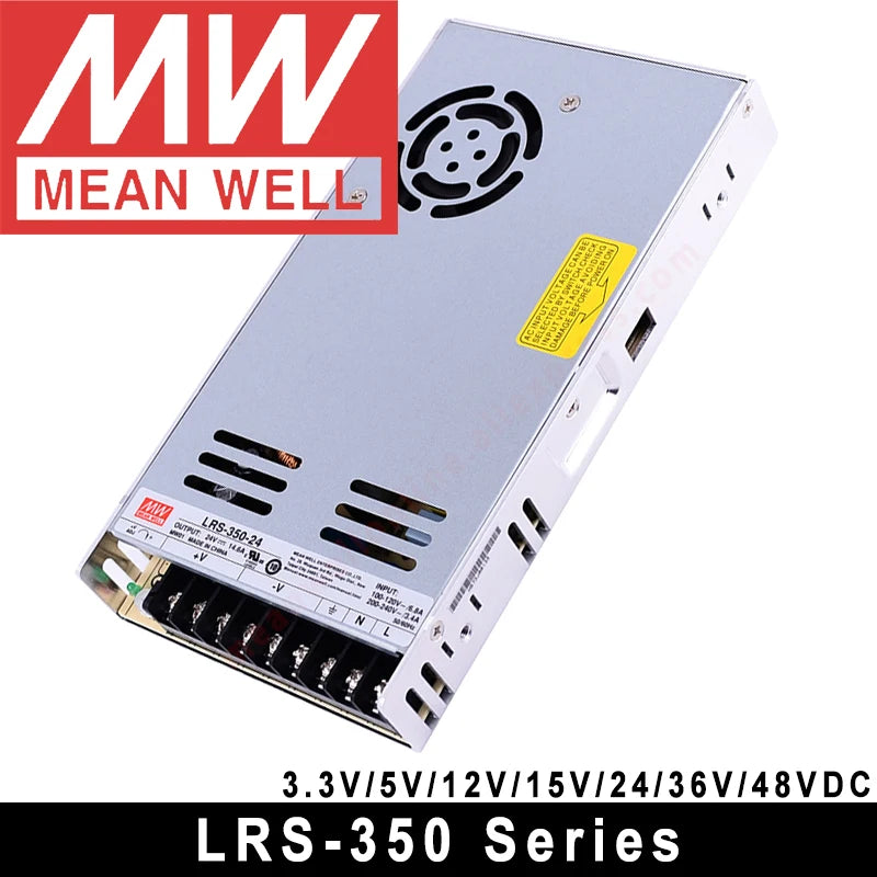 Mean Well AC to DC SMPS Meanwell 5V 12V 15V 24V 48V LRS-50/75/100/150/200/350/450/600 LED Switching Power Supply