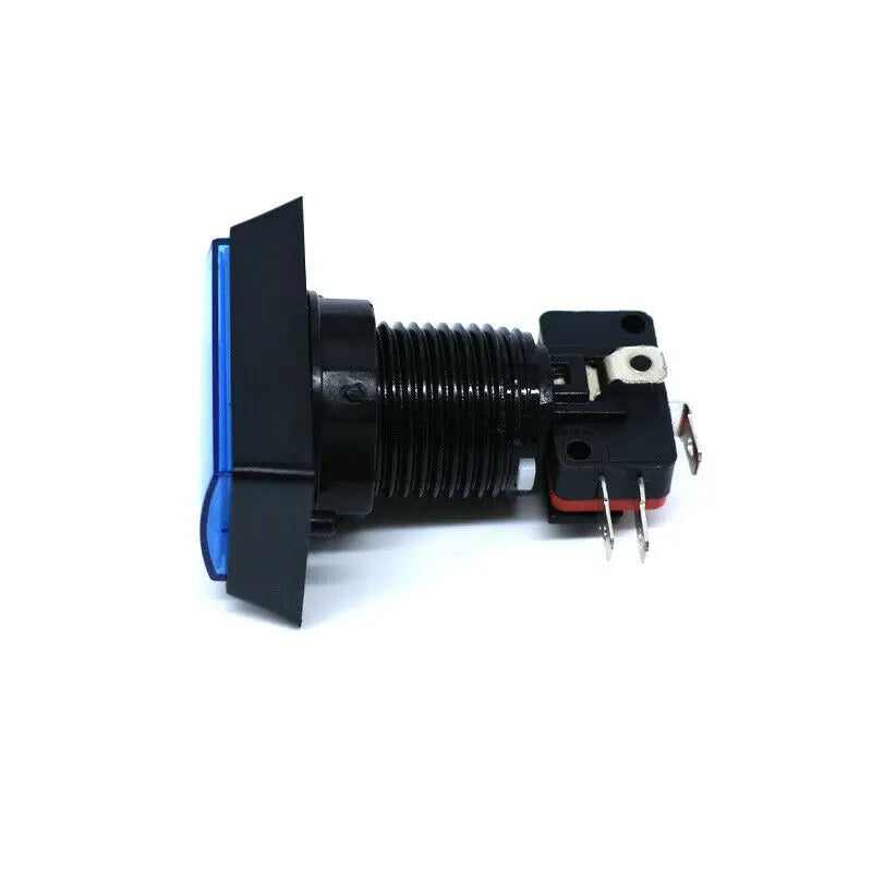 Arcade Push Buttons  Illuminated 5 Colours LED Light Lamps 30*50mm Rectangular Arcade Push Button With Microswitch