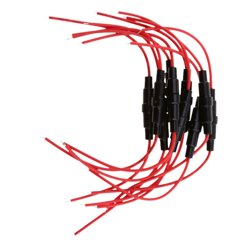 10pcs Fast-Blow Screw Type AGC Inline Tube Fuse Holder