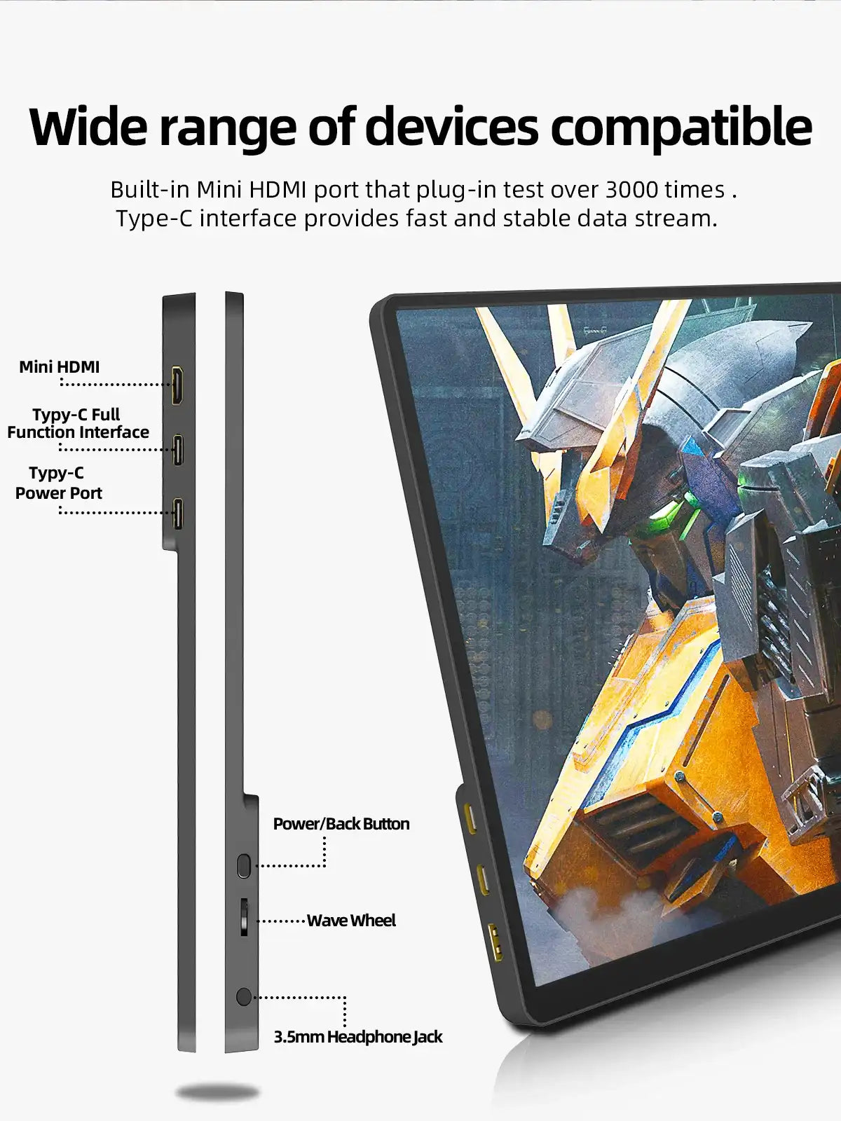 2160*1440  14-inch 2K Portable Monitor 60HZ