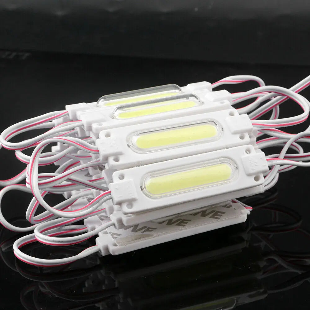 10pcs  injection with lens COB LED module waterproof LED DC12V 2W IP68