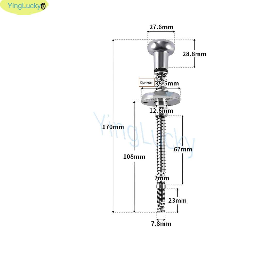 1pcs Pinball Shooting Game Launcher Pusher Puller Hand Pull Rod Spring