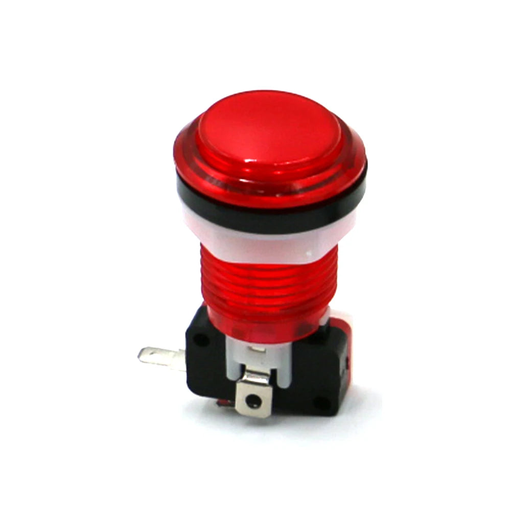 5V 12V Light Clear Plastic Push Button 33mm Led Illuminated For Coin Arcade Game