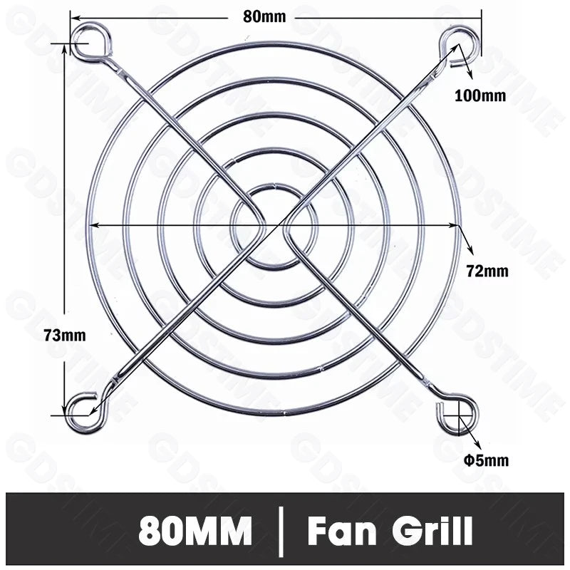 Cooling Fan Grill for 120mm 90mm 80mm 60mm 40mm 30mm Fan Metal Mesh Finger Guard Protective Net Computer Case Fan Grill