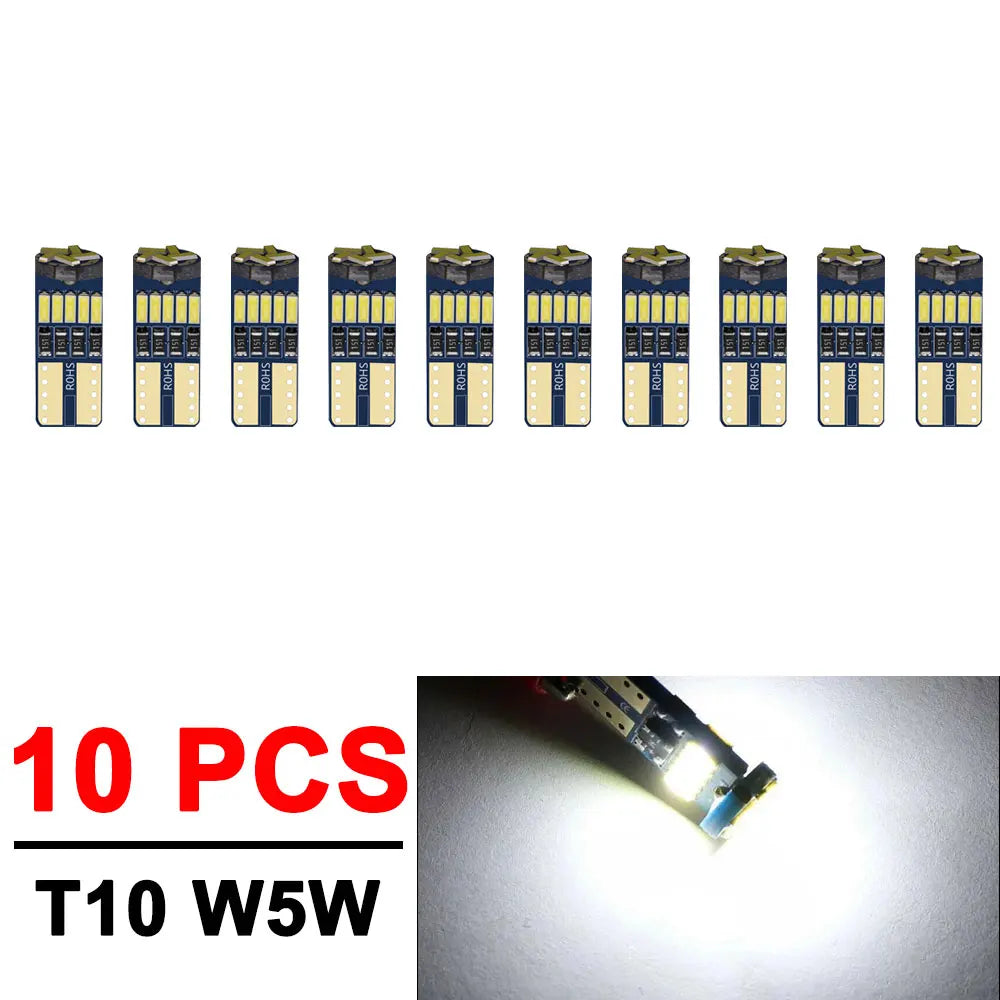 2/4/10/50 PCS T10 W5W LED Bulb CANBUS 12V