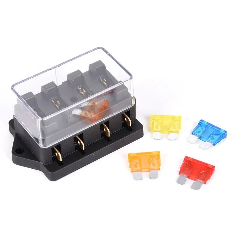 4way Blade Fuse Box Block Holder