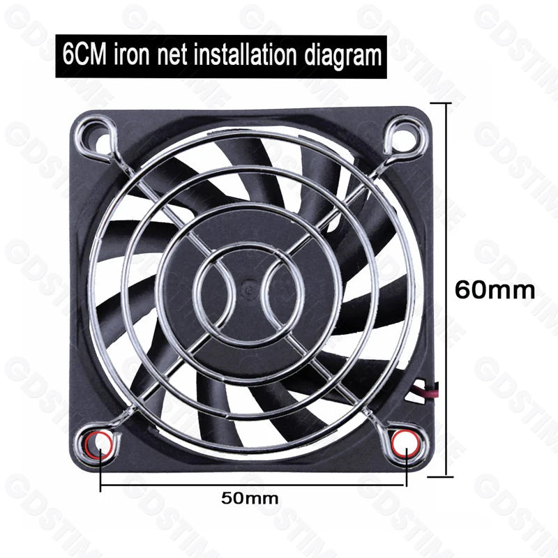 Cooling Fan Grill for 120mm 90mm 80mm 60mm 40mm 30mm Fan Metal Mesh Finger Guard Protective Net Computer Case Fan Grill