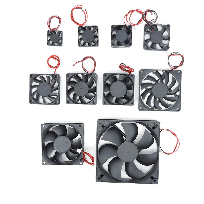 30mm dc 5V 12V 24V Cooling Fan Brushless Motor Case Quiet 40MM 50MM 60MM 70MM 80MM 90MM 120MM for 3D print a7