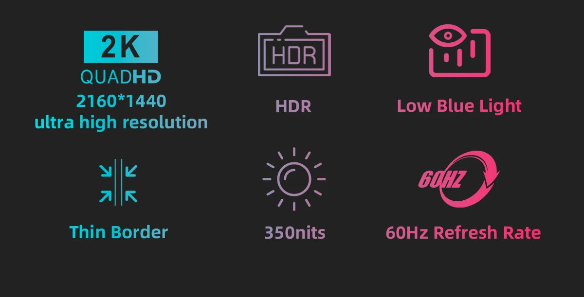 2160*1440  14-inch 2K Portable Monitor 60HZ