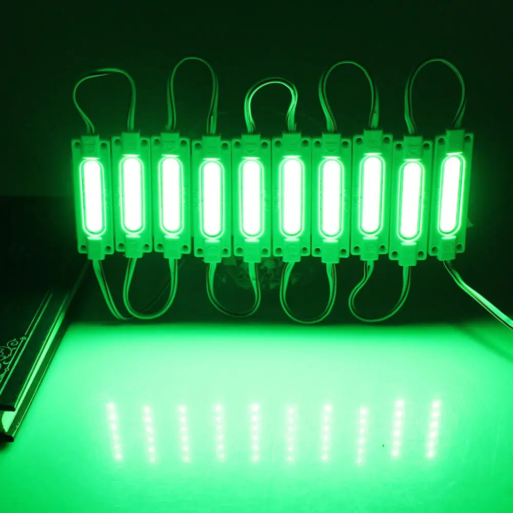 10pcs  injection with lens COB LED module waterproof LED DC12V 2W IP68