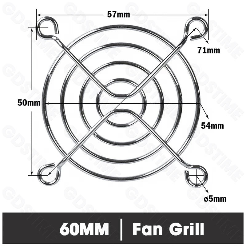 Cooling Fan Grill for 120mm 90mm 80mm 60mm 40mm 30mm Fan Metal Mesh Finger Guard Protective Net Computer Case Fan Grill