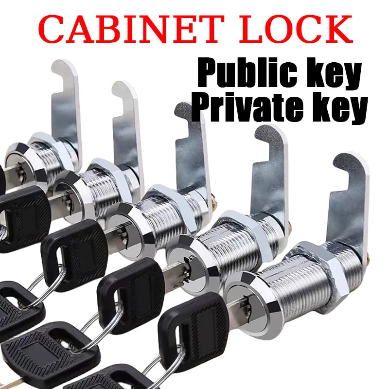 5/20 Sets Metal Cam Lock With Keys 16mm/20MM/25MM/30MM