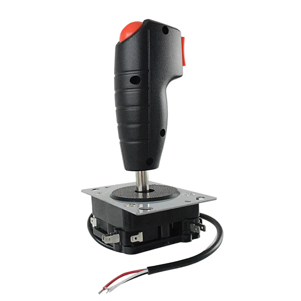 Arcade Joystick Flight Stick With Vibration Trigger Joystick Red Top Fire Button 8 Way Direction Control Wshaft Arcade DIY Parts