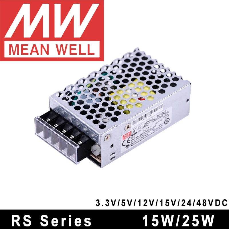 Mean Well AC to DC SMPS Meanwell 5V 12V 15V 24V 48V LRS-50/75/100/150/200/350/450/600 LED Switching Power Supply